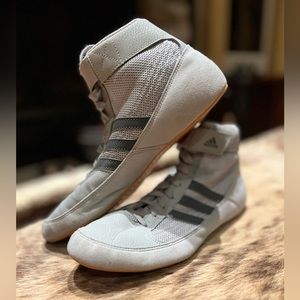 Adidas Men's HVC Wrestling Shoe, Onyx, men’s size 9